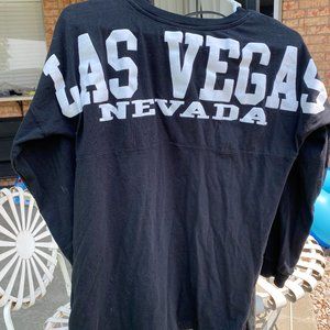 Las Vegas Nevada Varsity Long Sleeve Jersey Black Long-sleeve Shirt (Small)